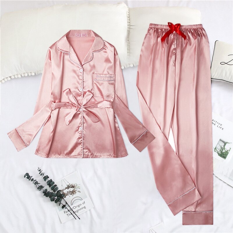 2 Piece Silk Pajamas
