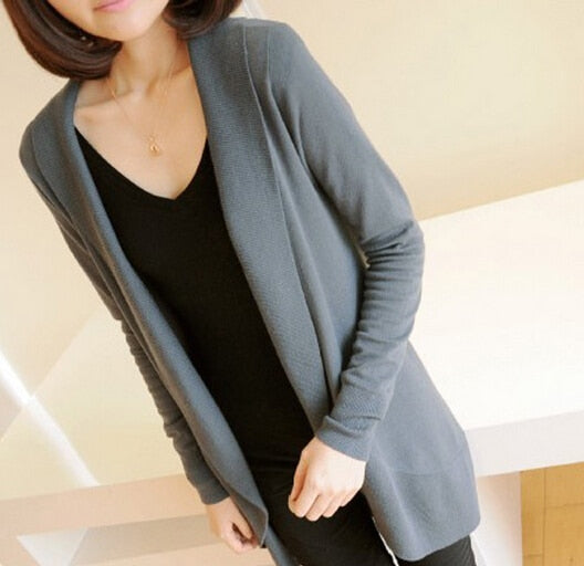 Long Sleeve Knitted Cardigan