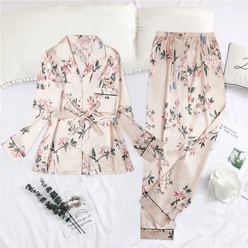 2 Piece Silk Pajamas