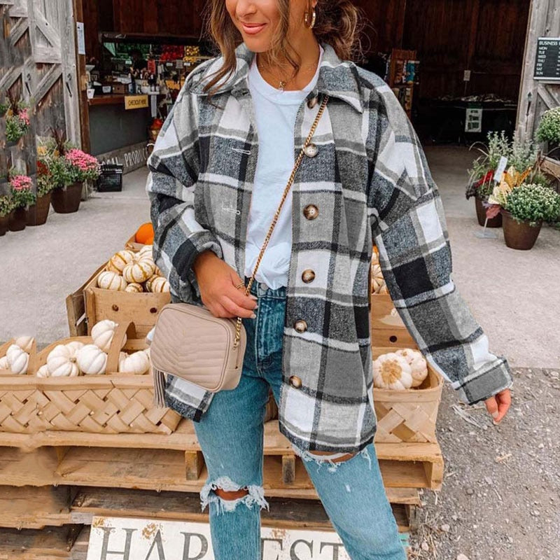 Casual Plaid Overshirt