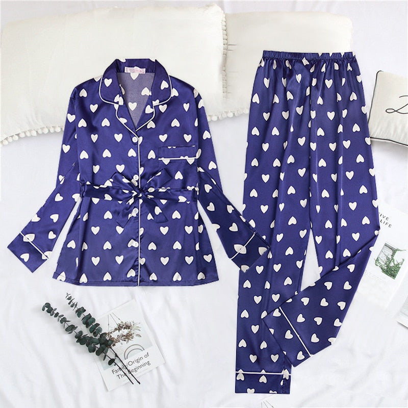 2 Piece Silk Pajamas